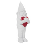 Paris Prix Statuette Design  Nain de Jardin Love  33cm Blanc