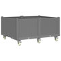 Voir la diapositive 5 : VIDAXL Jardiniere a roulettes gris clair 100x80x54 cm PP