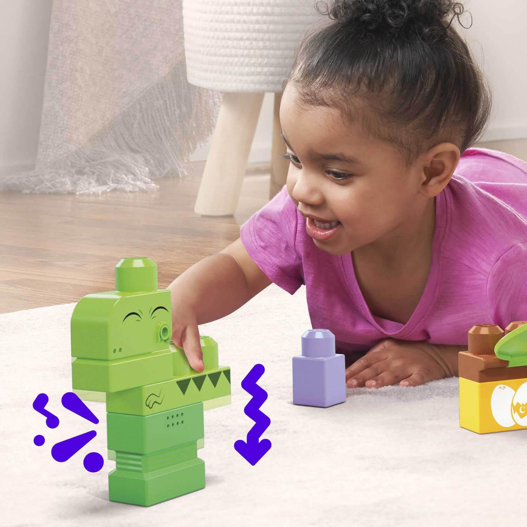 Voir la diapositive 5 : MEGABLOKS Megabloks : Dinos des sens à construire