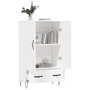 Voir la diapositive 4 : VIDAXL Buffet haut blanc 69,5x31x115 cm bois d'ingenierie
