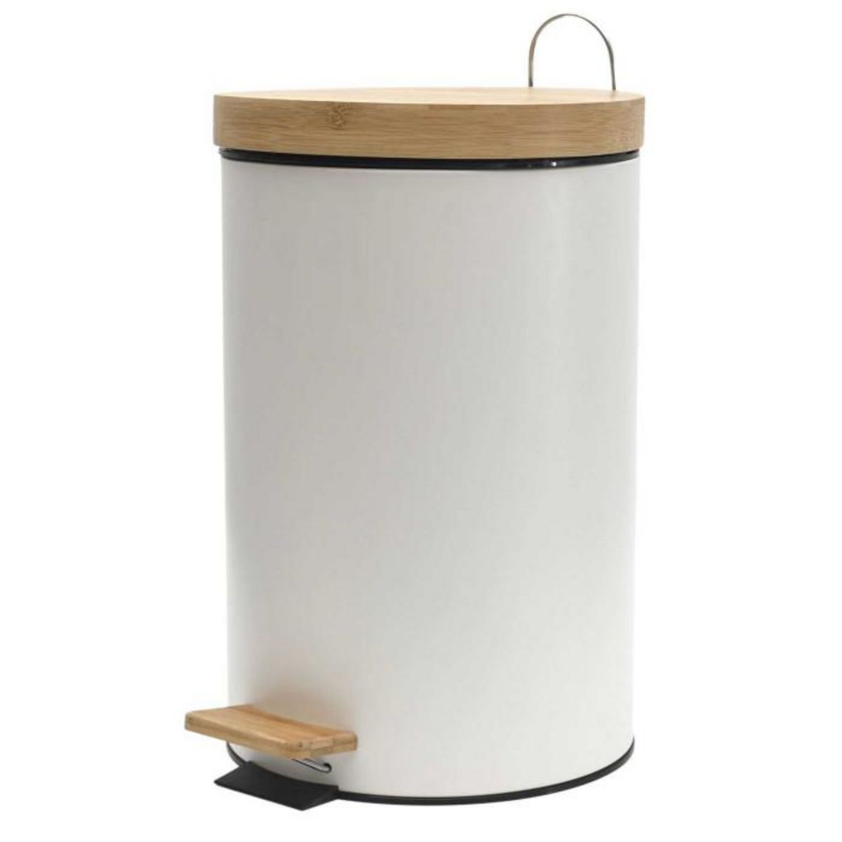 Paris Prix Lot de 2 Poubelles à Pédale  Shari  15L Blanc