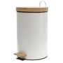 Voir la diapositive 2 : Paris Prix Lot de 2 Poubelles à Pédale  Shari  15L Blanc