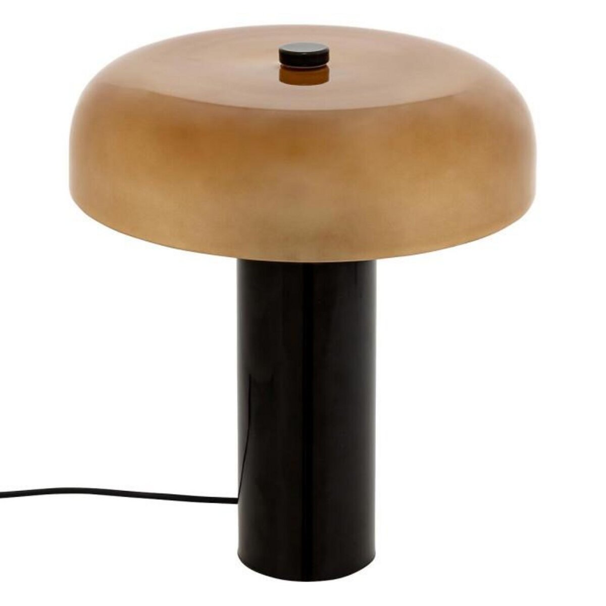 ATMOSPHERA Lampe à Poser Cylindre en Verre  Jody  37cm Ambre