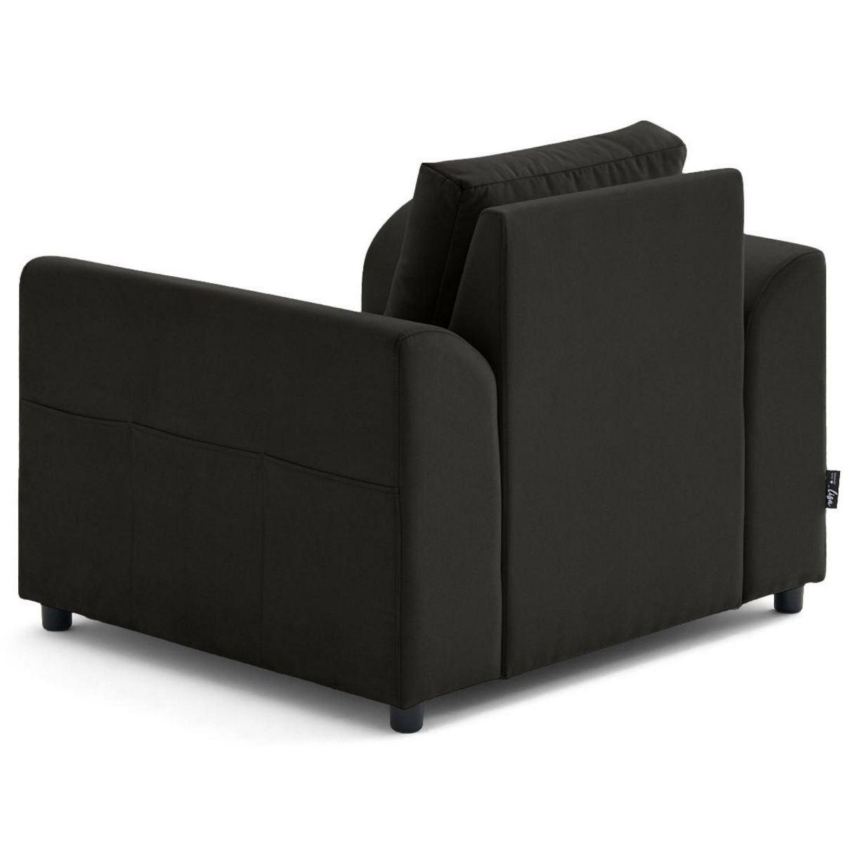 LISA DESIGN Camelia - fauteuil avec poche en velours