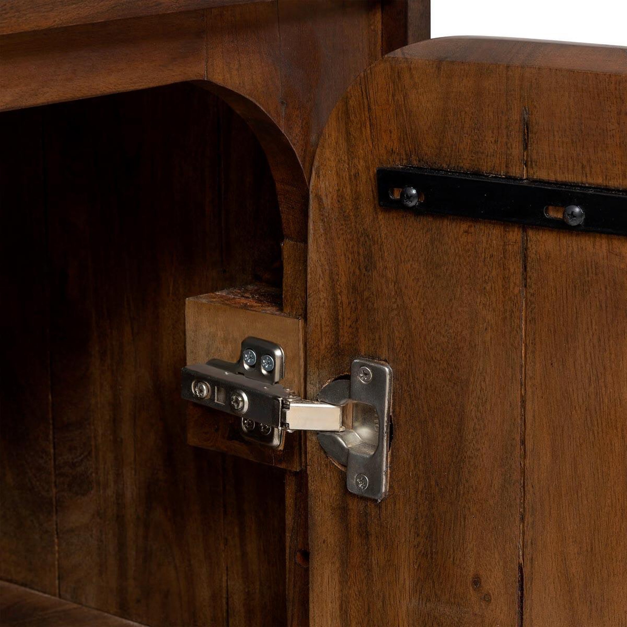 Voir la diapositive 4 : ATMOSPHERA Buffet 2 portes en bois  isana  85cm marron