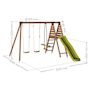 Voir la diapositive 6 : Soulet Portique balançoire avec toboggan - Bois - H2,20m - VIOLETTE