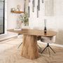 Voir la diapositive 3 : LISA DESIGN Dayo - table à manger en bois massif de manguier - 6 à 8 personnes
