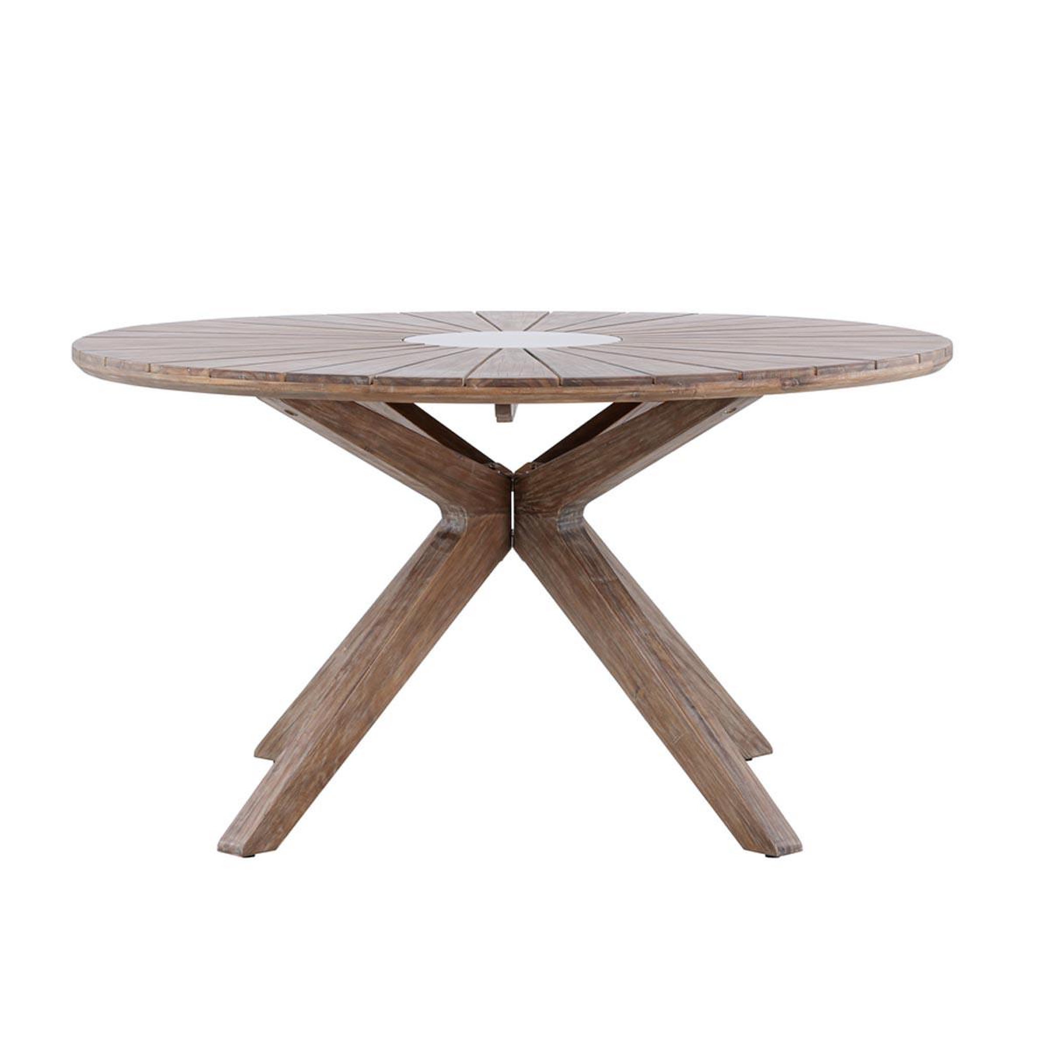 Voir la diapositive 2 : Paris Prix Table de jardin ronde  rosario  140cm marron