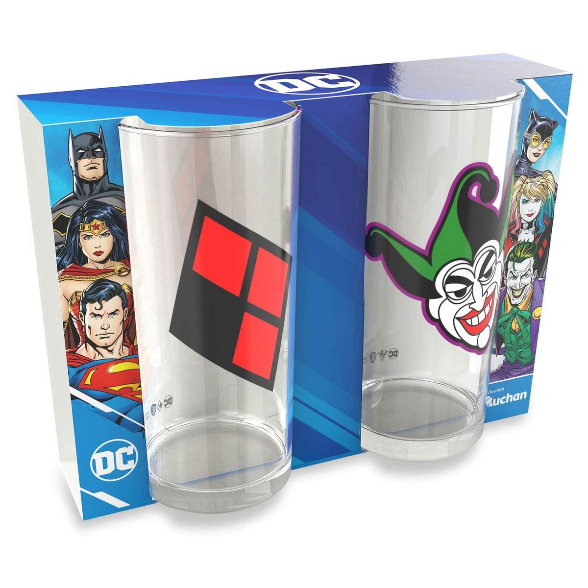 Set de 2 verres Harley Quinn & Joker