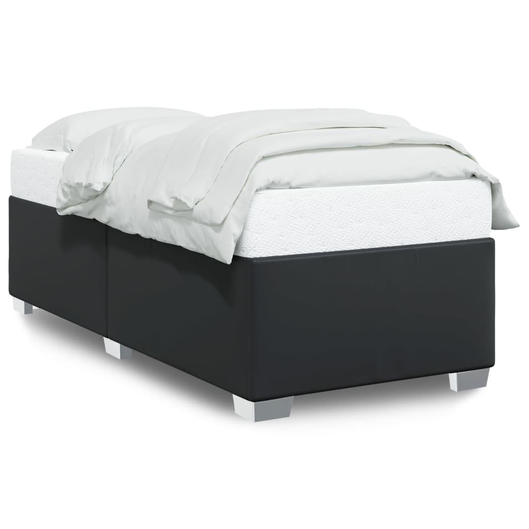 Voir la diapositive 2 : VIDAXL Cadre de lit sans matelas noir 90x200 cm similicuir