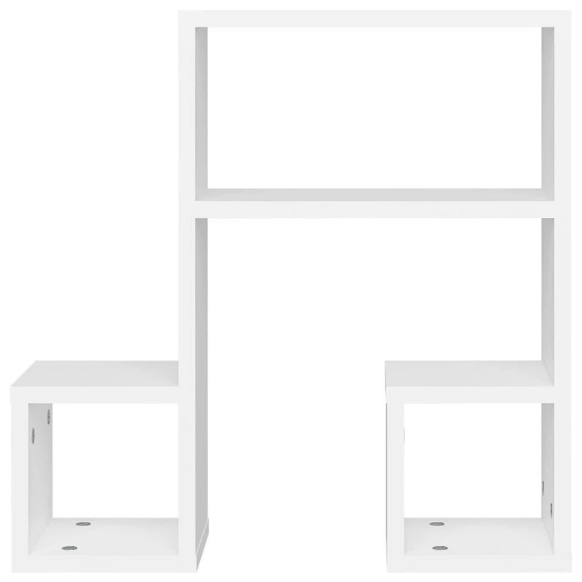 VIDAXL Etageres murales 2 pcs blanc 50x15x50 cm bois d'ingenierie