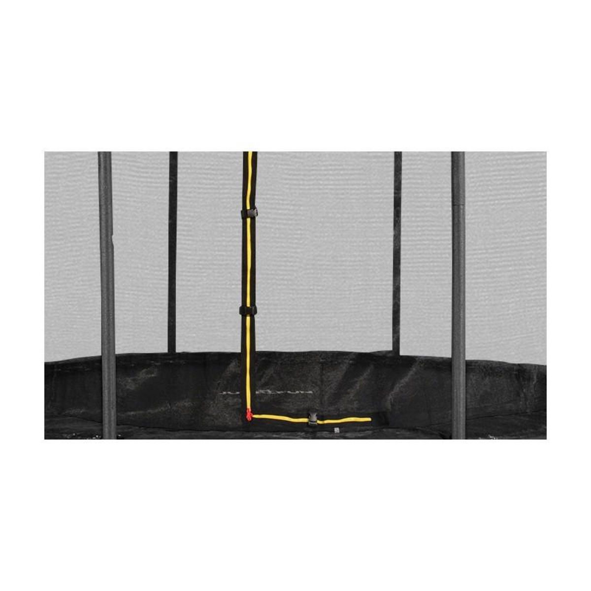 JUMP4FUN Filet intérieur de sécurité pour trampoline avec bouchons hauts de perches et ficelle : ø 6Ft/ 185 cm, 6 Perches