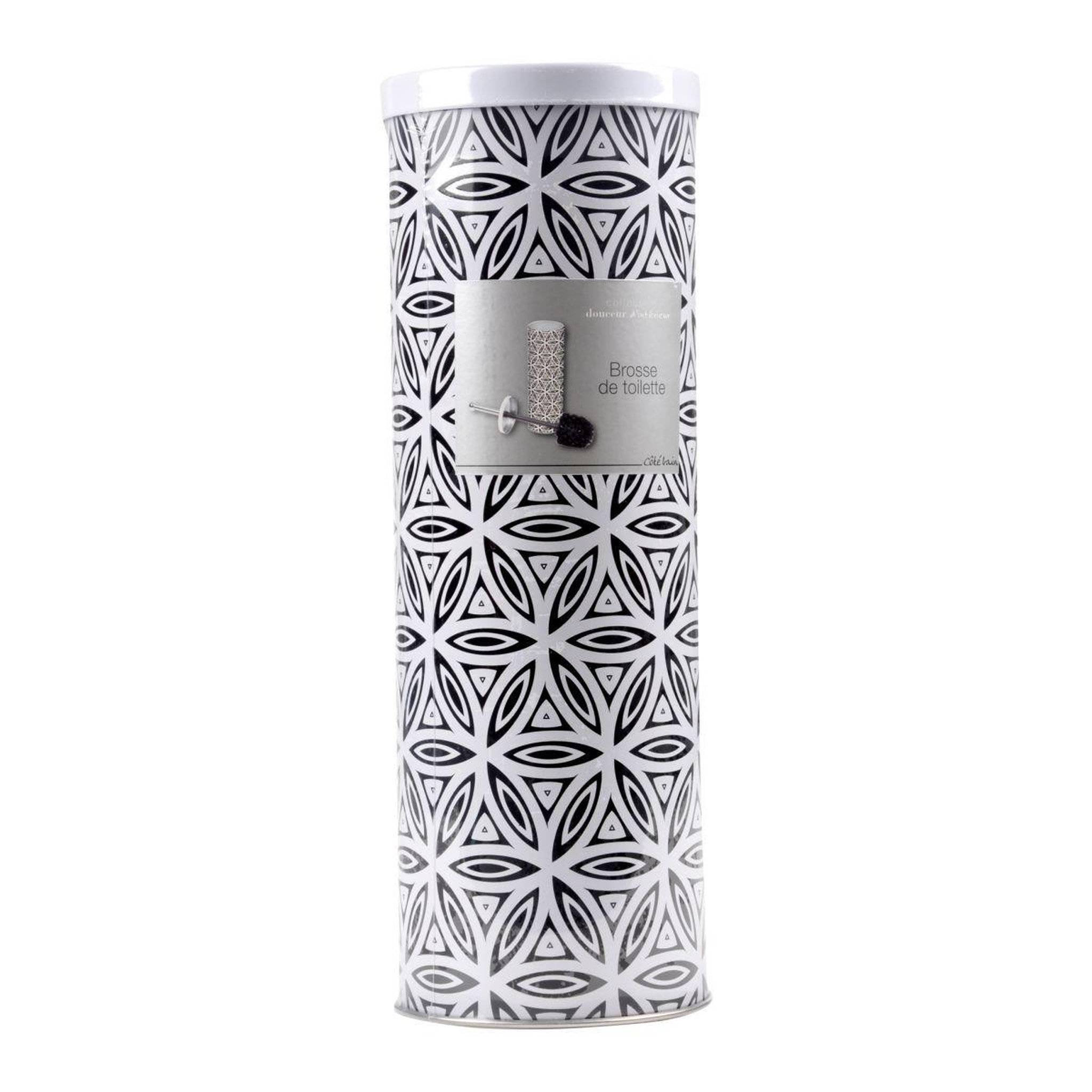 Voir la diapositive 2 : Douceur d'Intérieur Brosse wc imprimée  graphic jungle  37cm noir