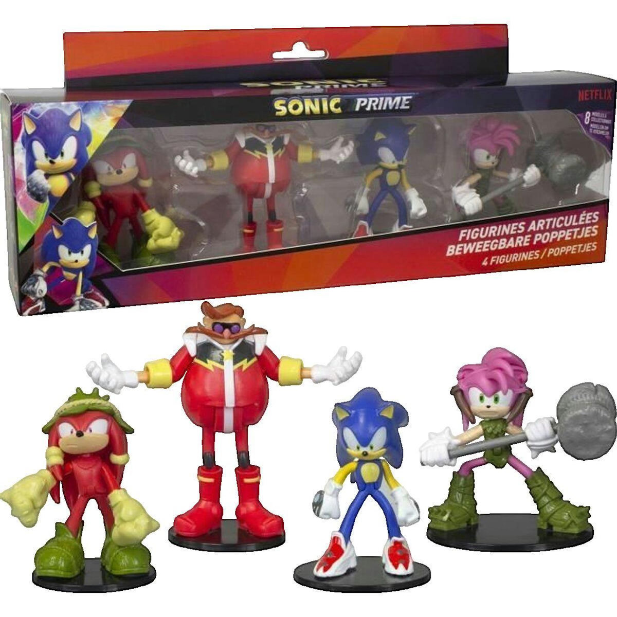 Figurines Lansay Set de Figurines Sonic articulées 7,5 cm
