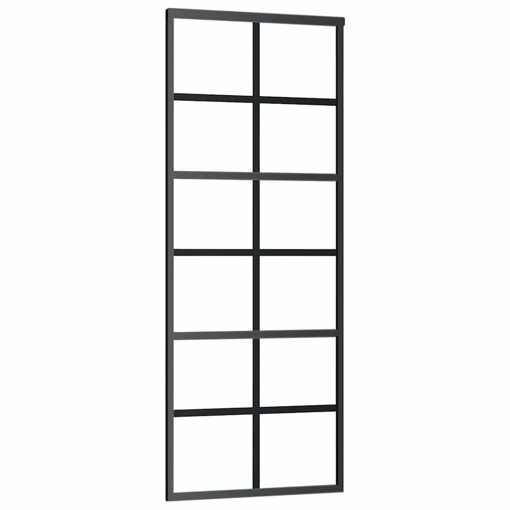 Voir la diapositive 4 : VIDAXL Porte coulissante avec kit de quincaillerie 76x205 cm Verre ESG