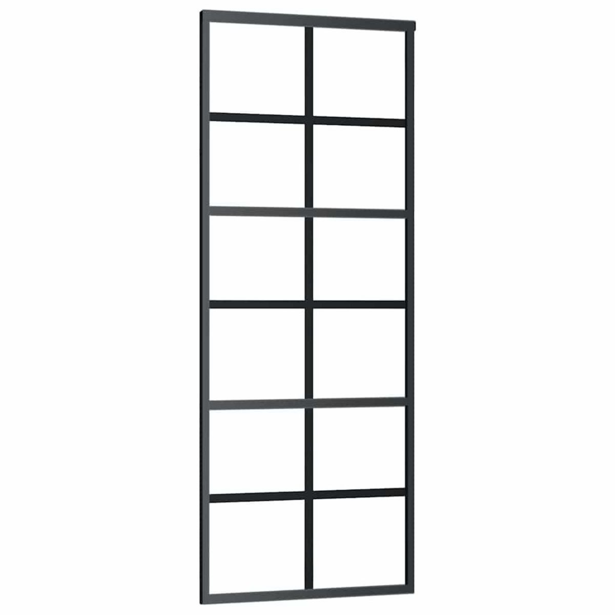 VIDAXL Porte coulissante avec kit de quincaillerie 76x205 cm Verre ESG