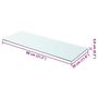 Voir la diapositive 5 : VIDAXL Panneaux d'etagere 2 pcs Verre Transparent 80 x 30 cm
