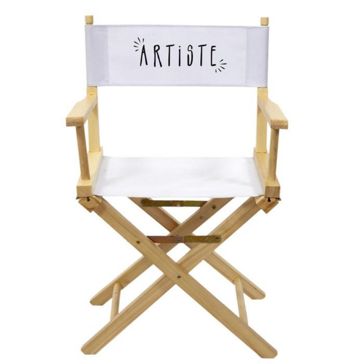 Paris Prix Chaise de Bureau  Artiste  83cm Blanc & Naturel