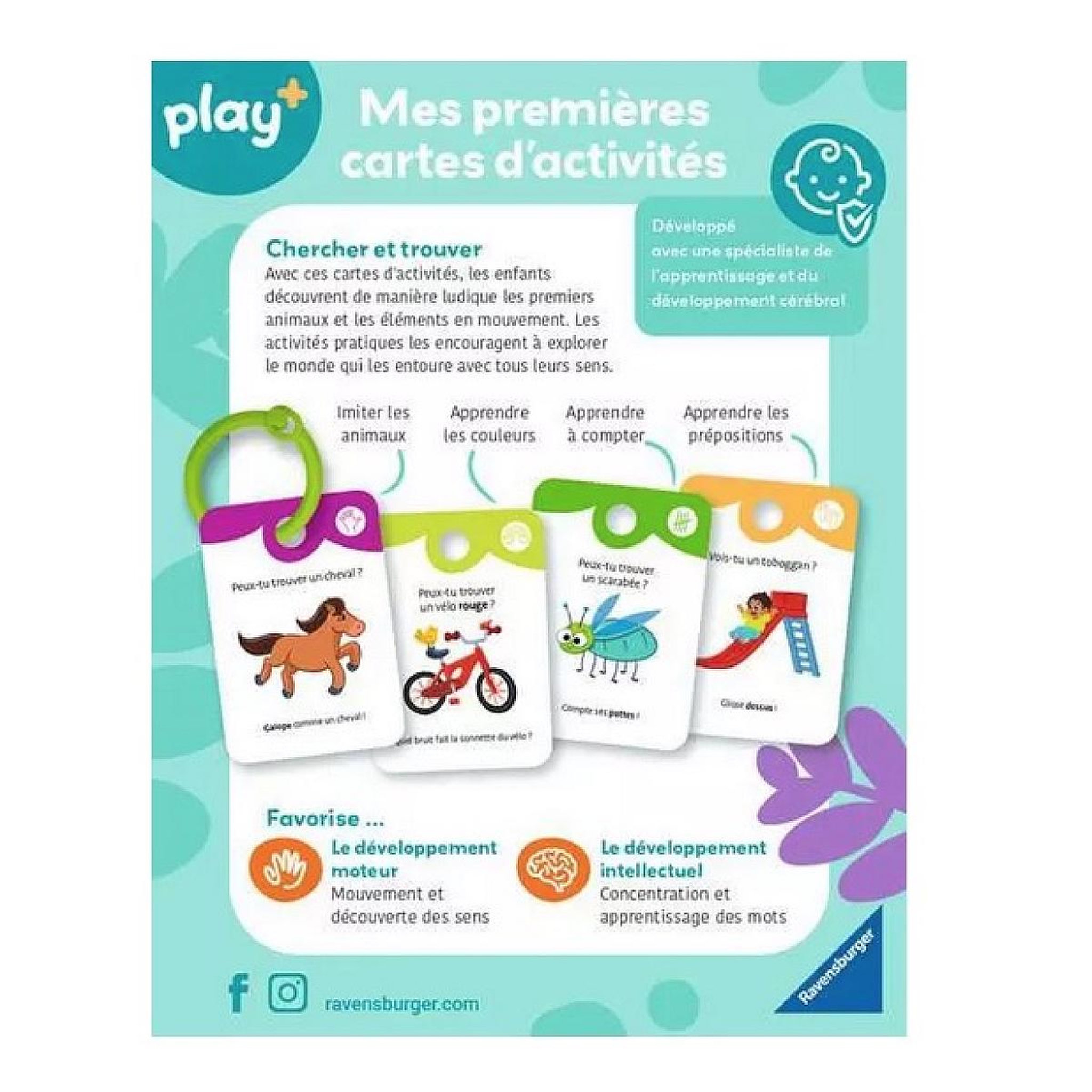 Voir la diapositive 2 : RAVENSBURGER Mes premieres cartes d activites - Cherche et trouve sur la route