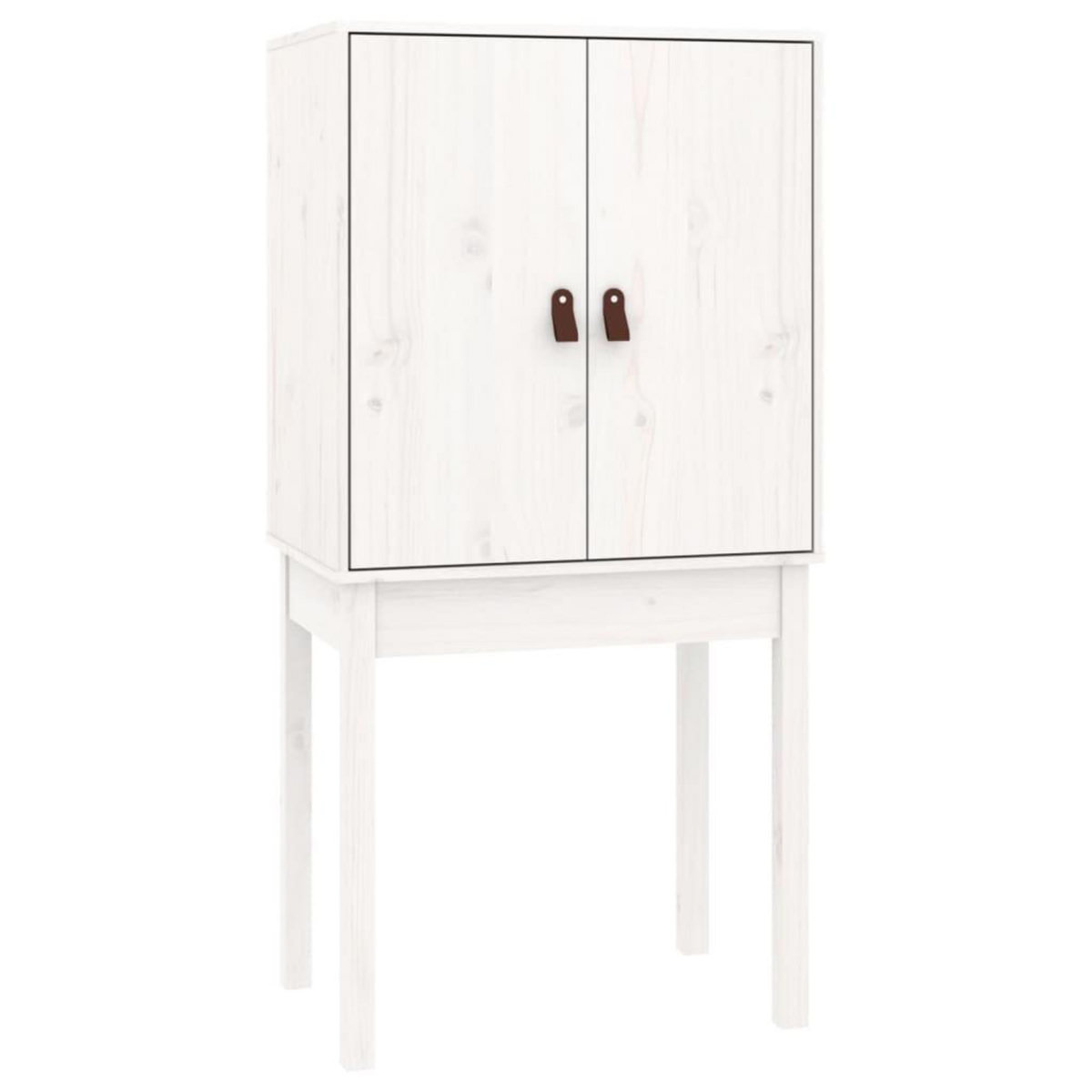 VIDAXL Buffet haut Blanc 60x40x120 cm Bois massif de pin