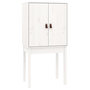Voir la diapositive 5 : VIDAXL Buffet haut Blanc 60x40x120 cm Bois massif de pin