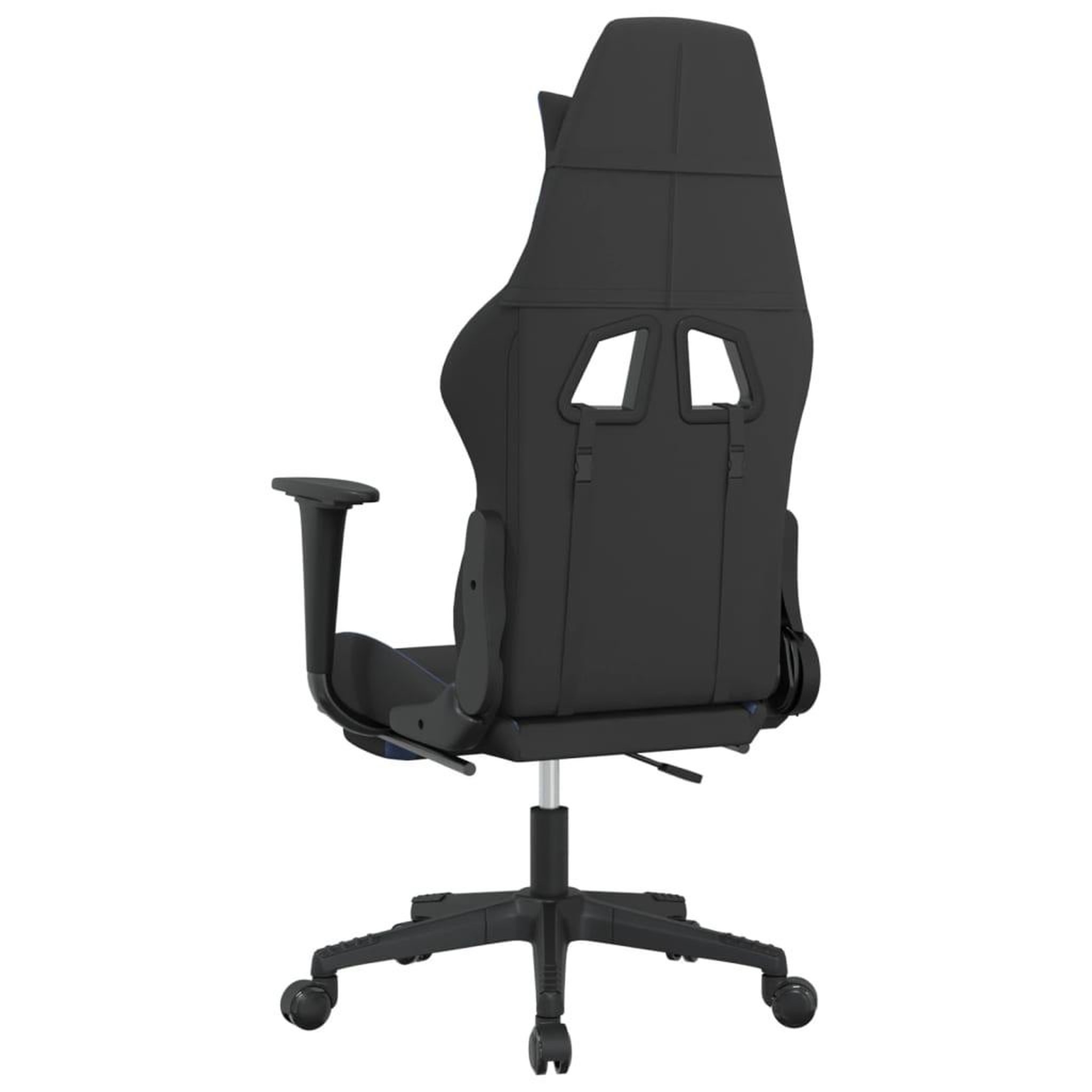 Voir la diapositive 5 : VIDAXL Chaise de jeu de massage avec repose-pied Noir et bleu Tissu