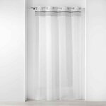 Paris Prix Rideau Voilage à Œillets  Nikita  140x280cm Blanc