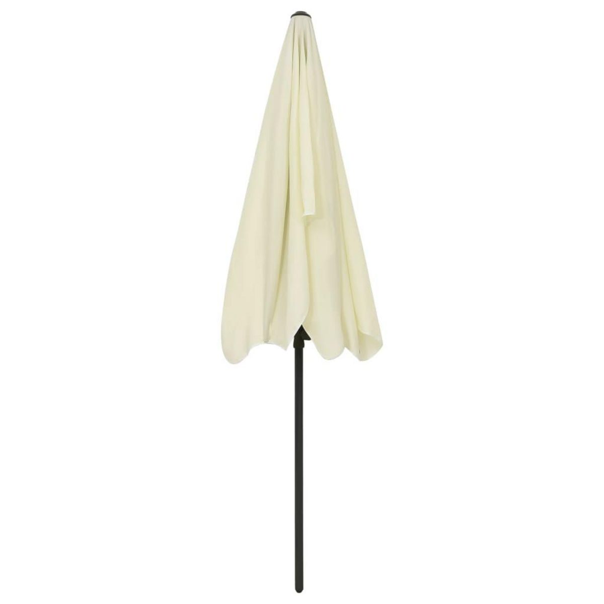 VIDAXL Parasol de plage jaune sable 200x125 cm