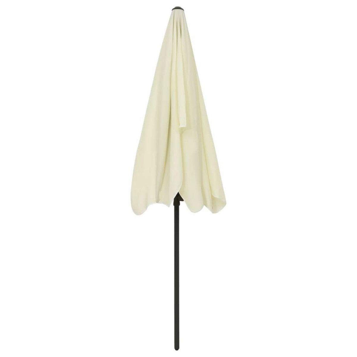 VIDAXL Parasol de plage jaune sable 200x125 cm