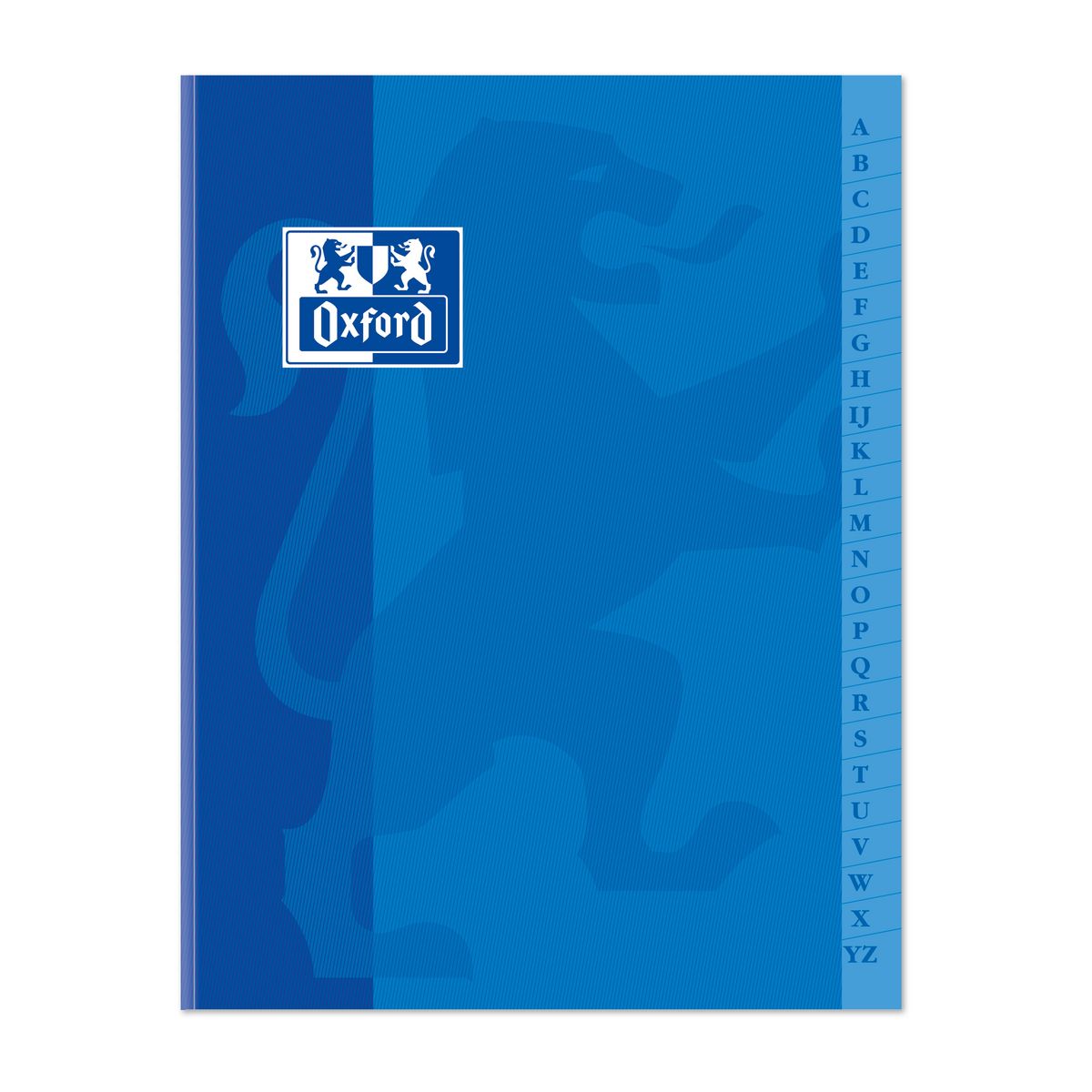 OXFORD Répertoire 17x22cm - 192 pages - Petits carreaux 5x5 - Bleu