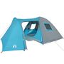 Voir la diapositive 4 : VIDAXL Tente familiale a dome 6 personnes bleu impermeable