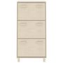 Voir la diapositive 3 : VIDAXL Armoire a chaussures HAMAR Marron miel 59,5x35x117cm Pin massif