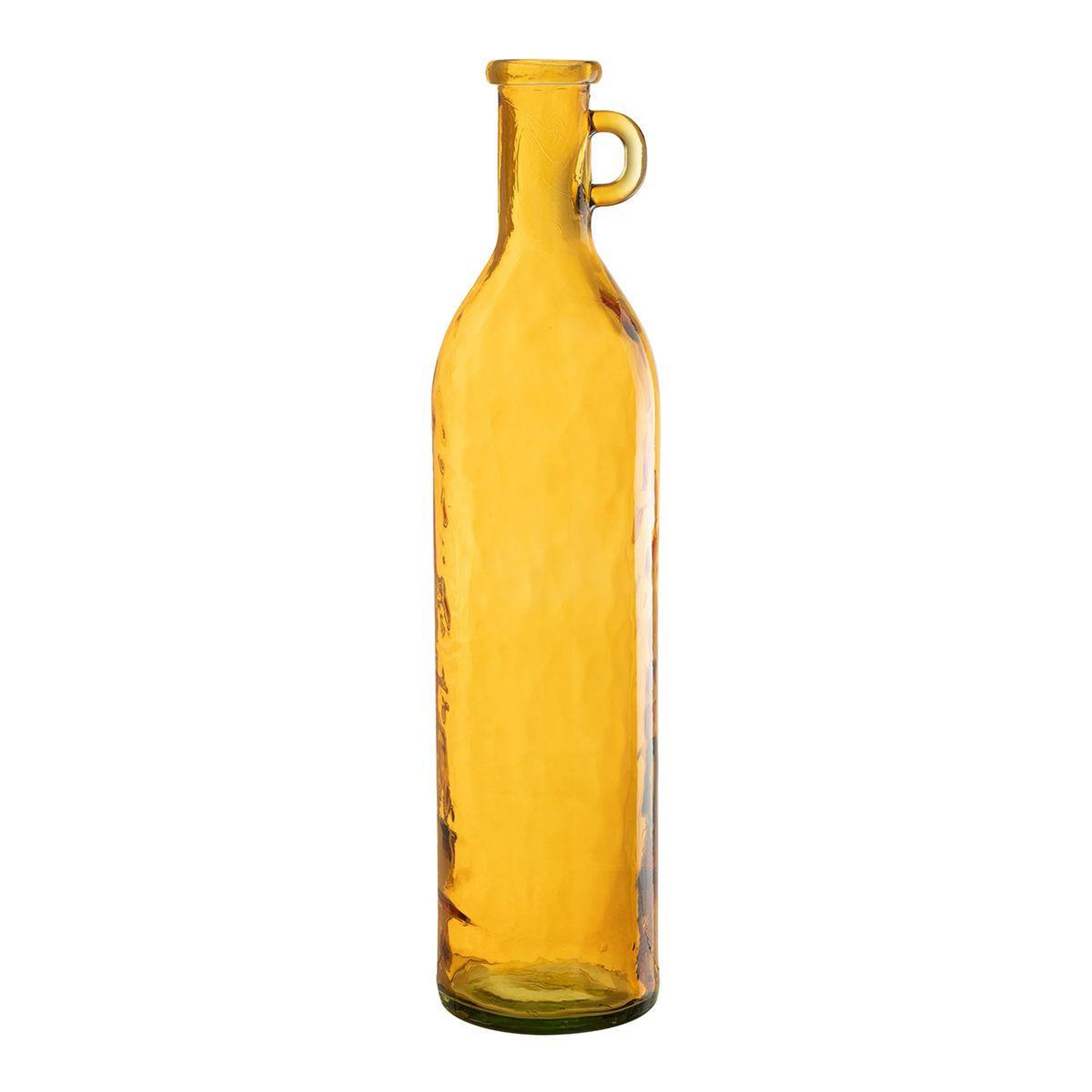 J-LINE Vase anse en verre  bouteille  75cm ocre