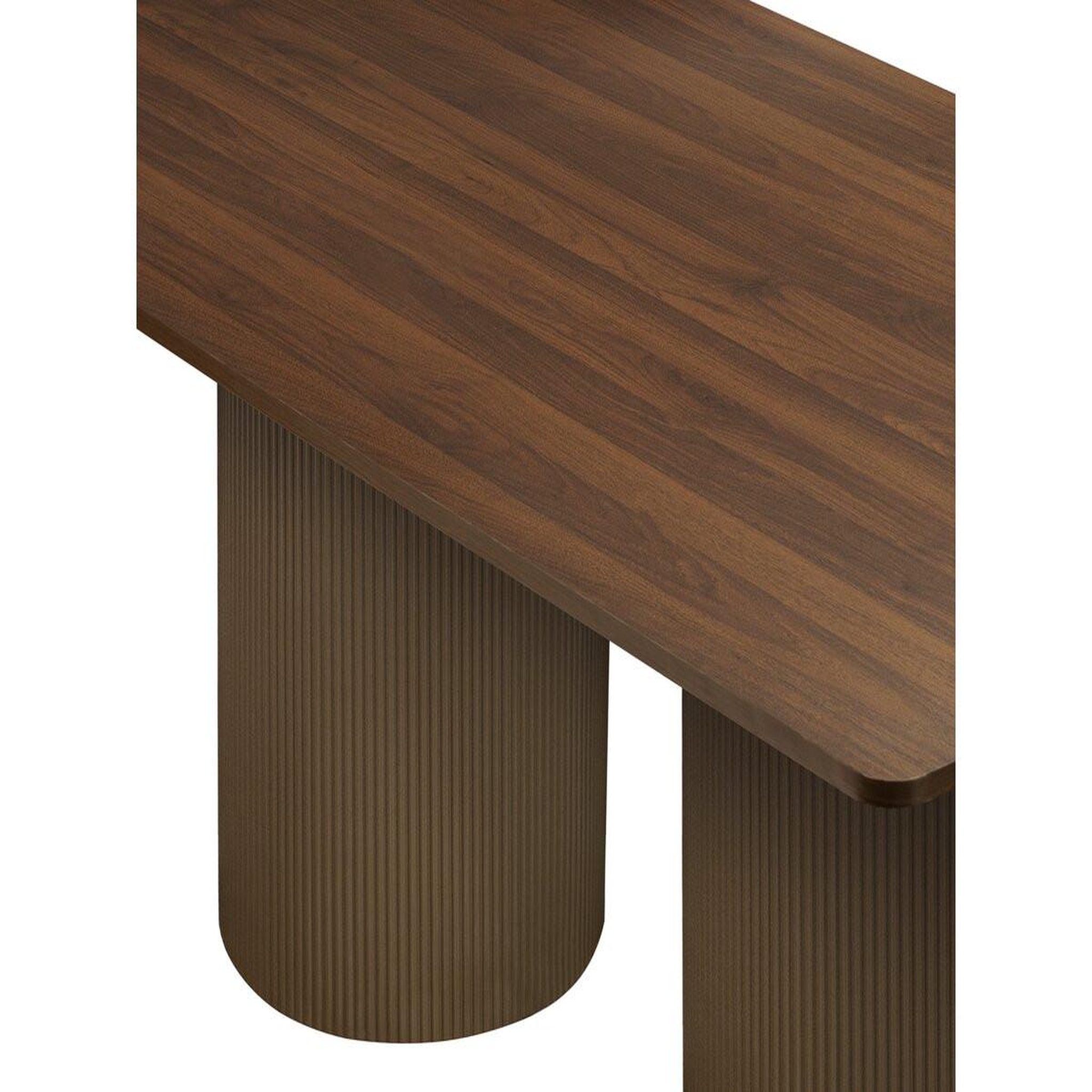 Voir la diapositive 4 : Habitat et Jardin Table à manger ovale en bois  zénith  - 180 cm - 8 places - marron
