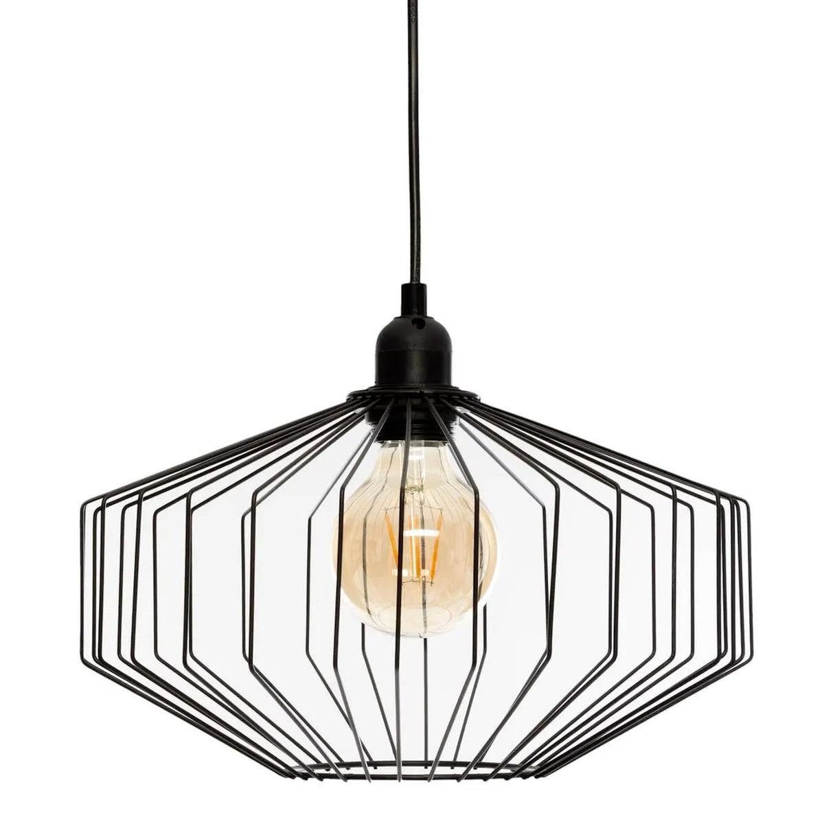 ATMOSPHERA Lampe Suspension en Métal  Azur  30cm Noir