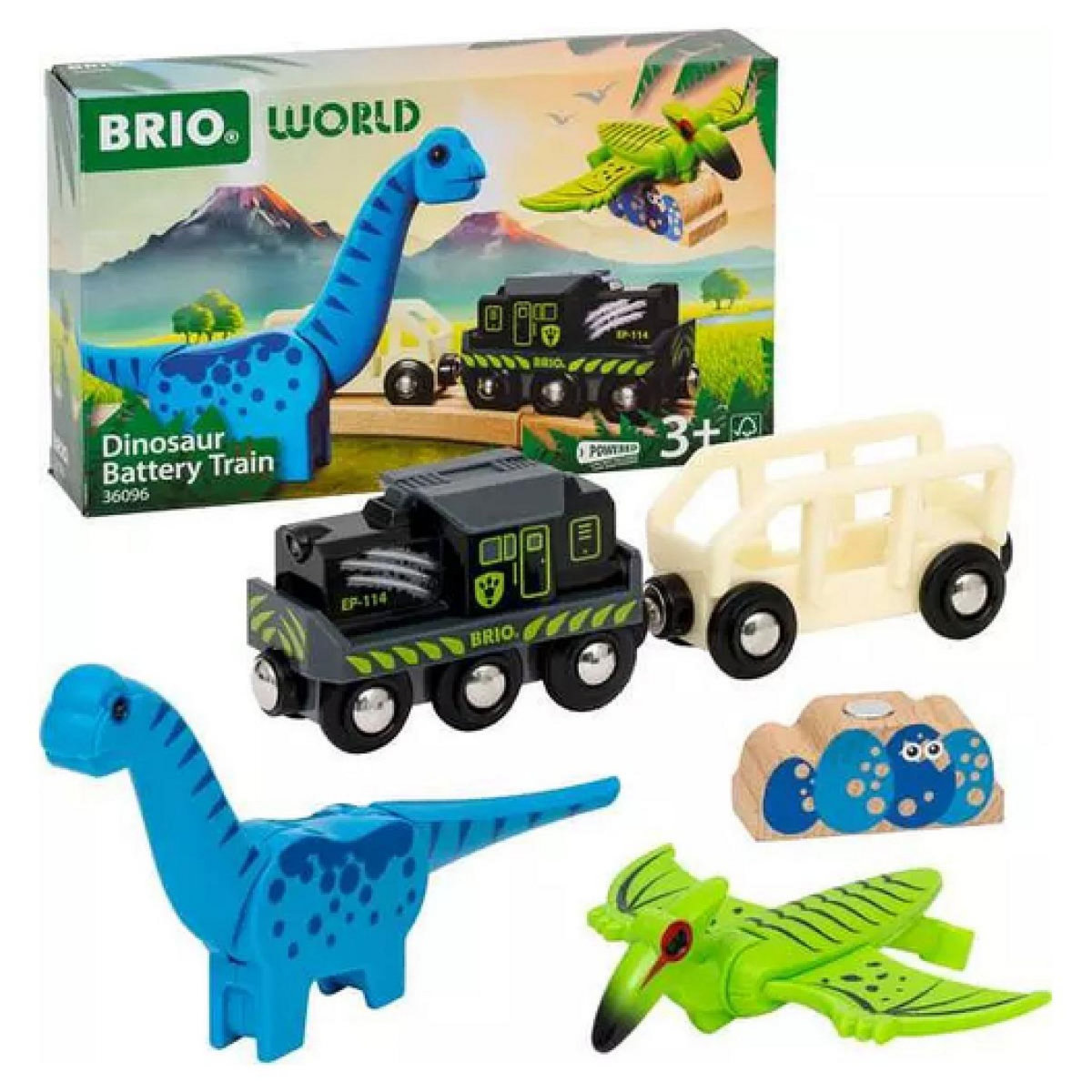 Brio 36096 - train dinosaure a batterie