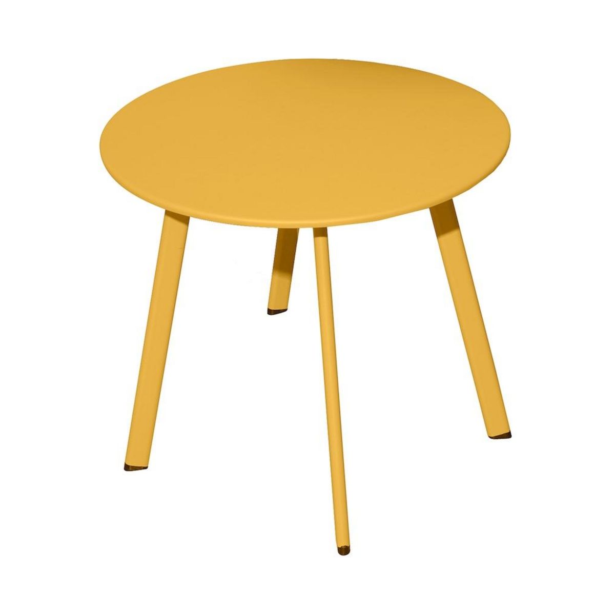 Proloisirs Table basse - MASSAÏ - Acier époxy - Ø60 cm - Miel