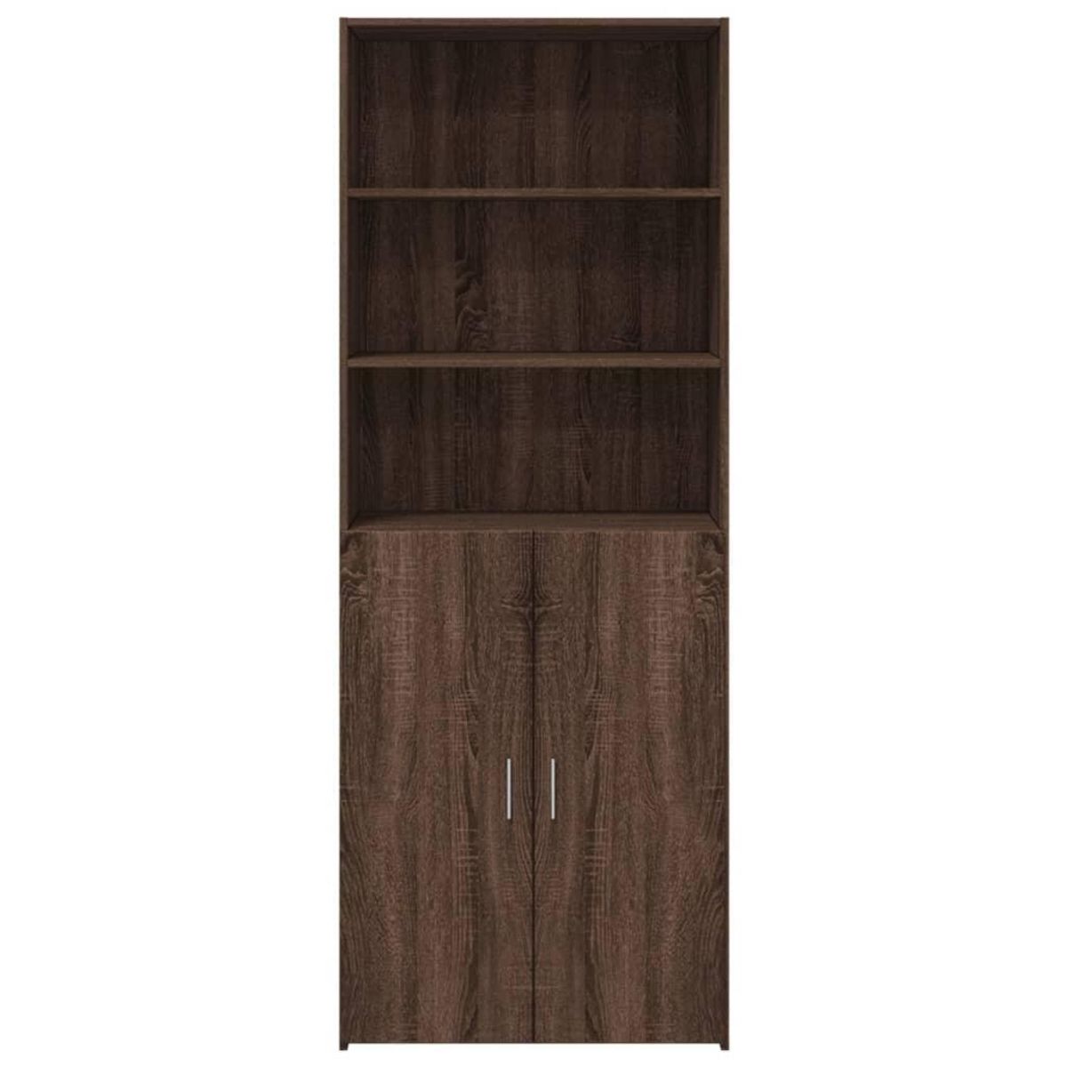 VIDAXL Buffet haut chene marron 70x42,5x185 cm bois d'ingenierie