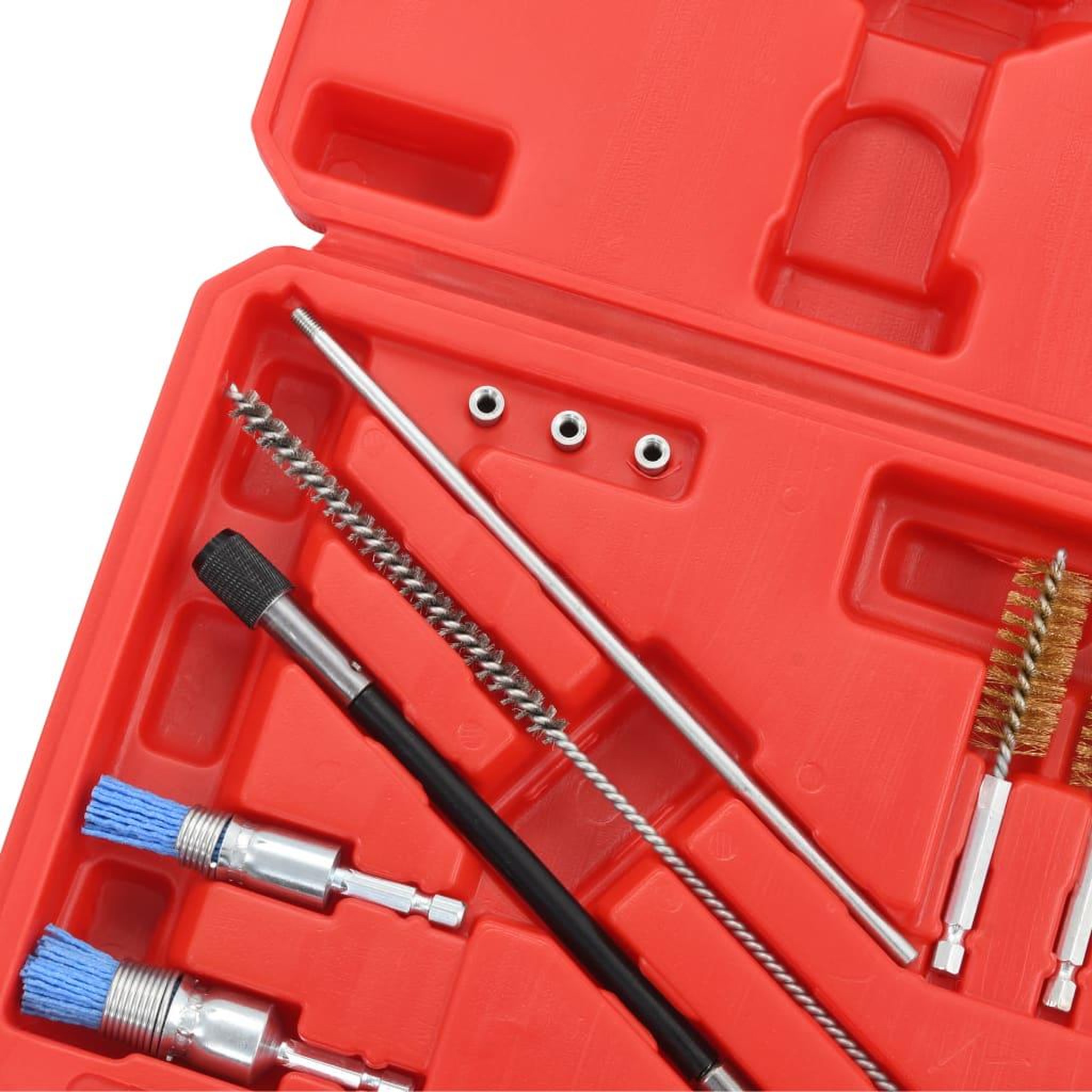 Voir la diapositive 5 : VIDAXL Kit de nettoyage pour injecteur 14 pcs