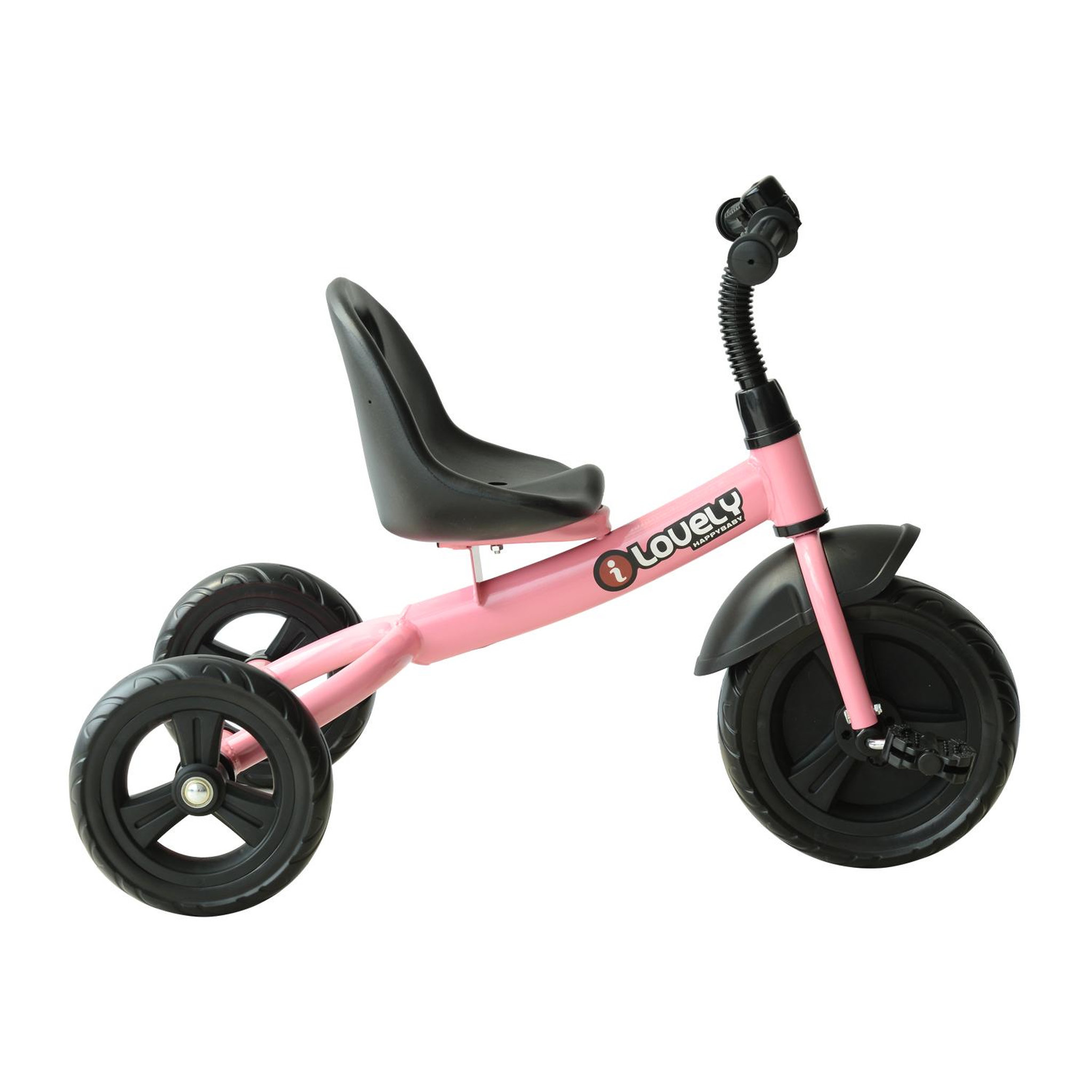 Voir la diapositive 5 : HOMCOM Tricycle enfants multi-équipé garde-boue sonnette pédales antidérapantes siège réglable 2 positions avec dossier
