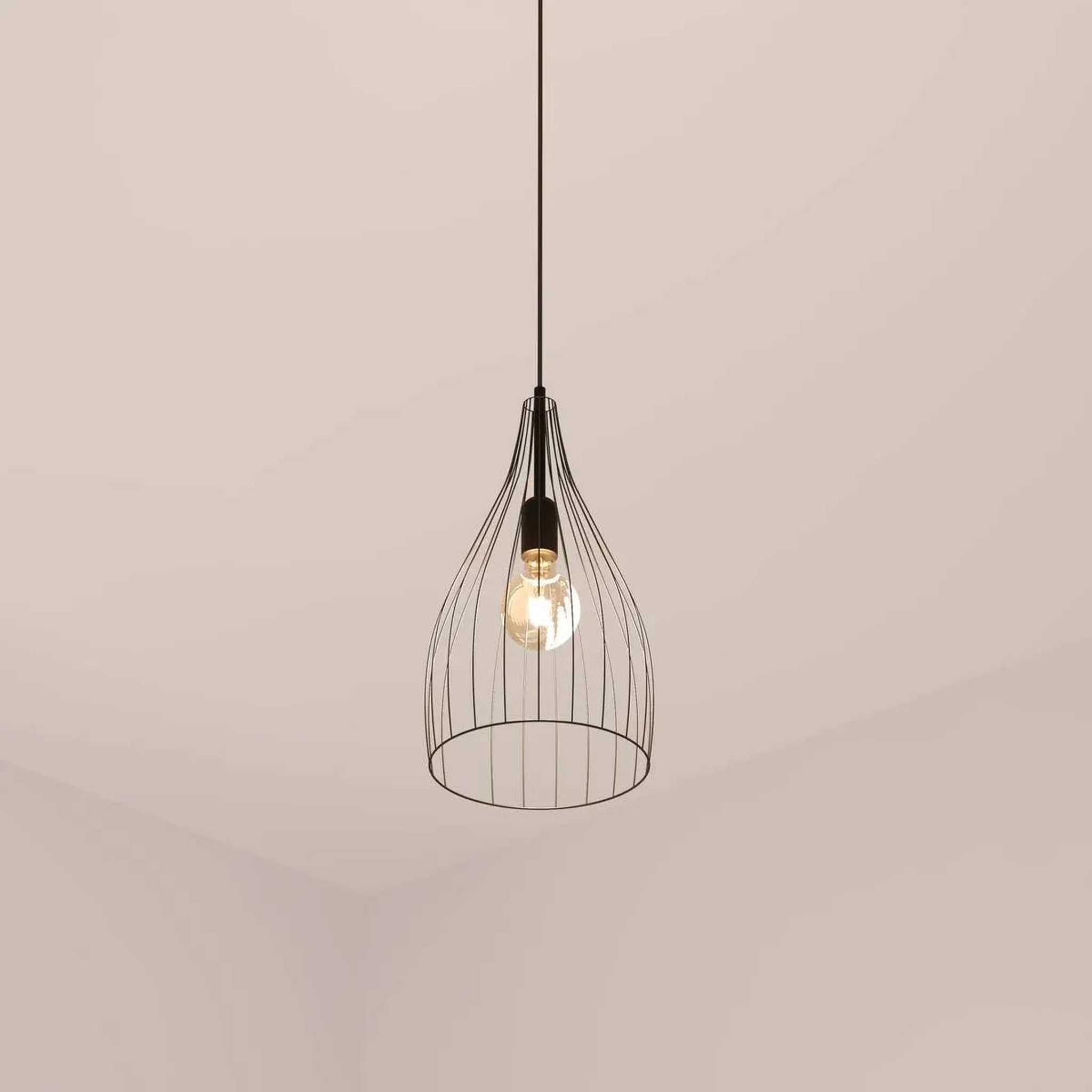Voir la diapositive 3 : ATMOSPHERA Lampe suspension en métal  jolit  37cm noir