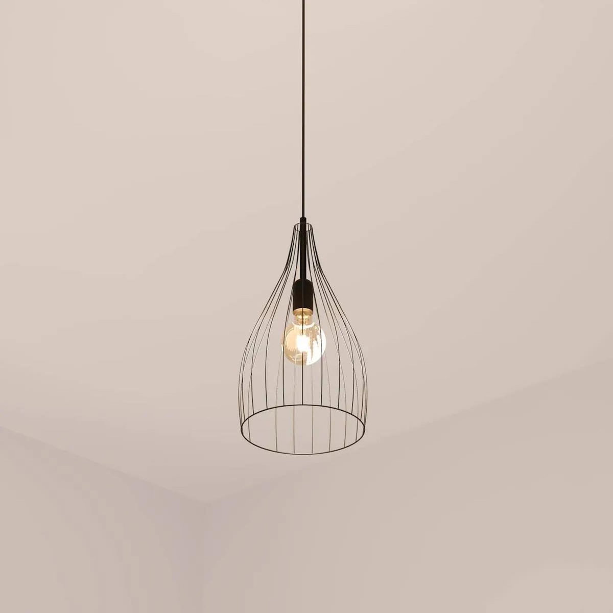 ATMOSPHERA Lampe Suspension en Métal  Jolit  37cm Noir