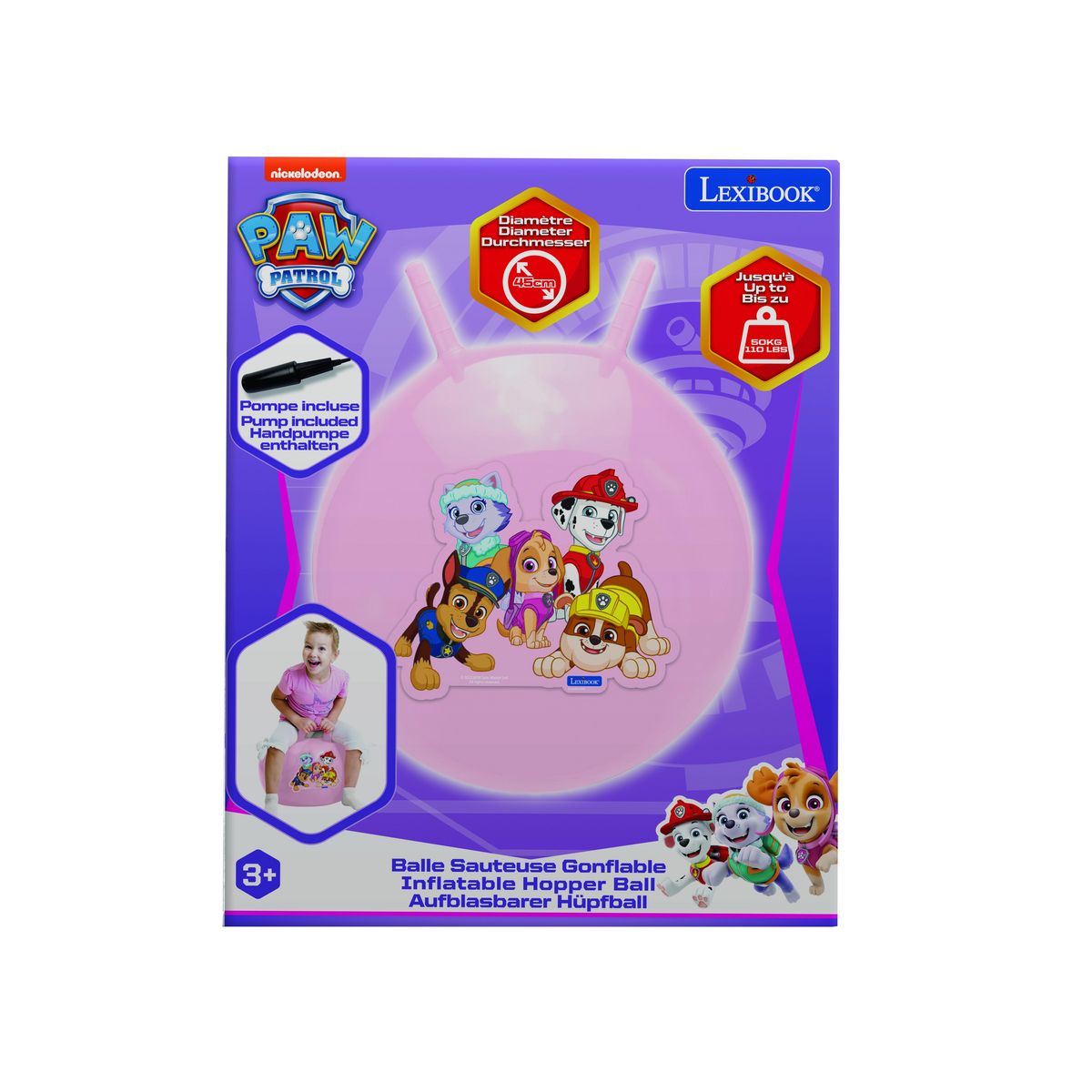 Lexibook Balle Sauteuse Gonflable Pat' Patrouille