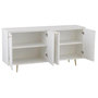 Voir la diapositive 5 : Paris Prix Buffet 4 Portes Design  Remina  160cm Blanc & Or