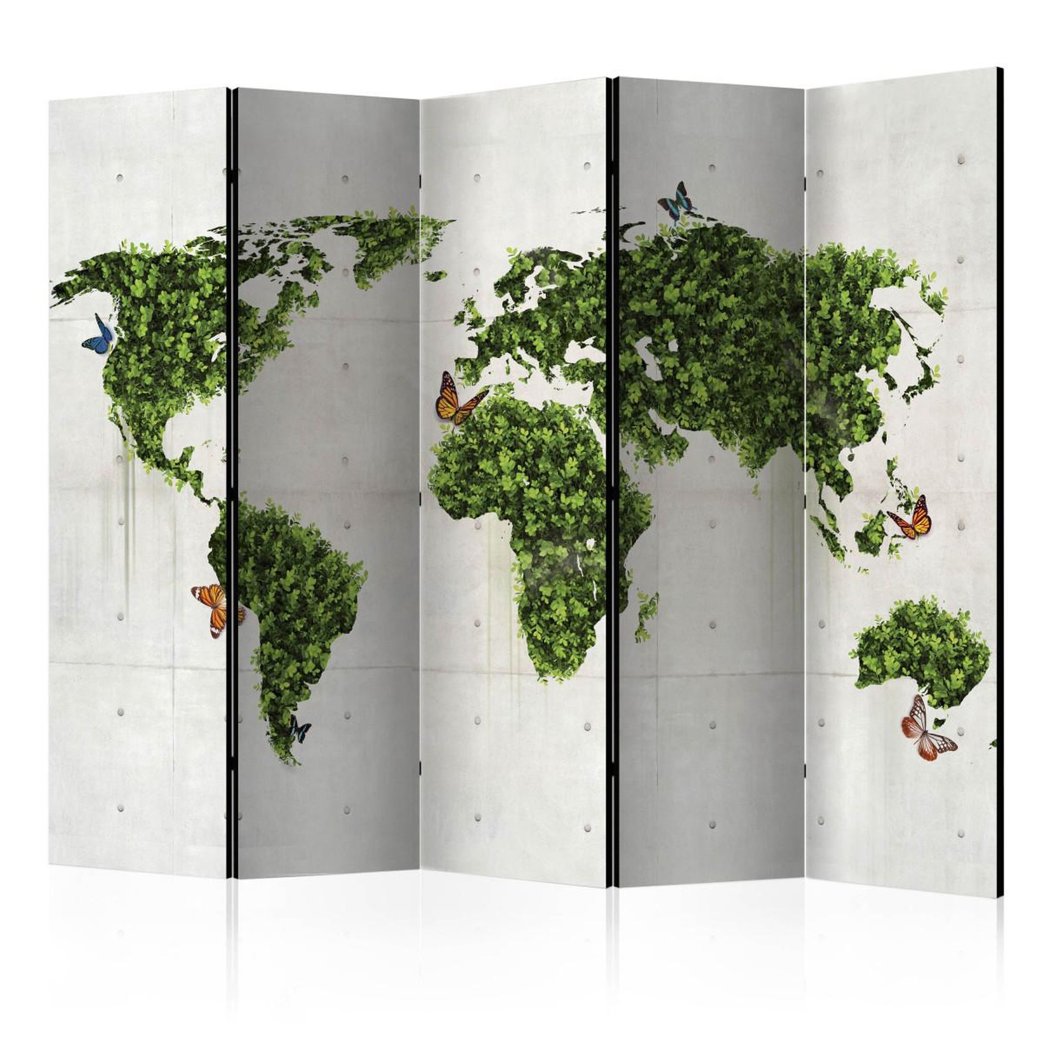 Paris Prix Paravent 5 volets  the butterfly garden  172x225cm