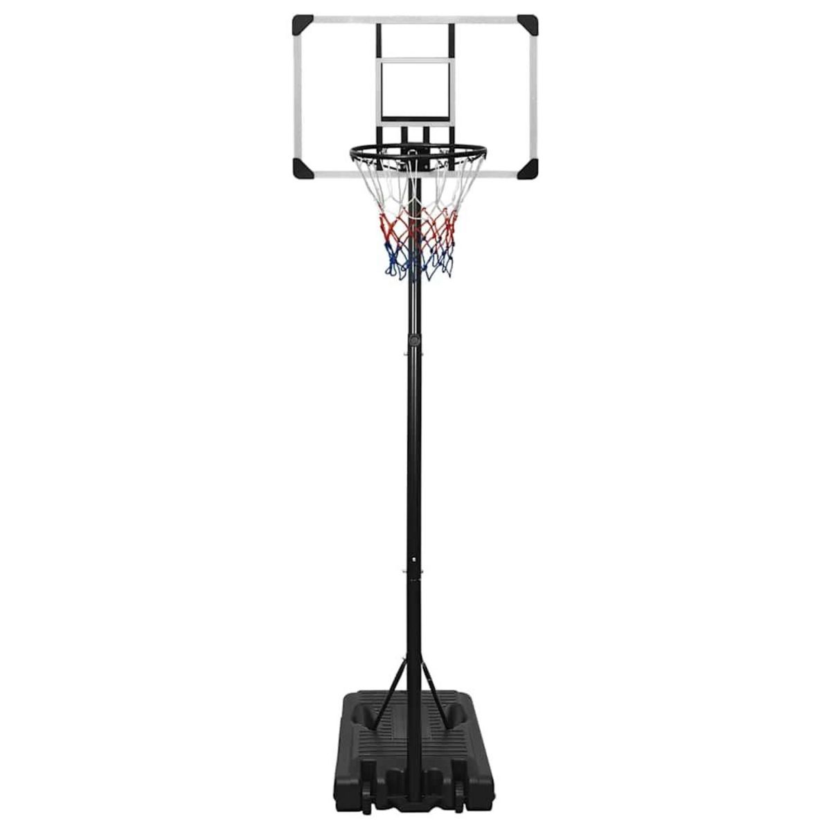 VIDAXL Support de basket-ball Transparent 235-305 cm Polycarbonate