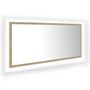 Voir la diapositive 2 : VIDAXL Miroir LED de salle de bain Chene sonoma 100x8,5x37cm Acrylique