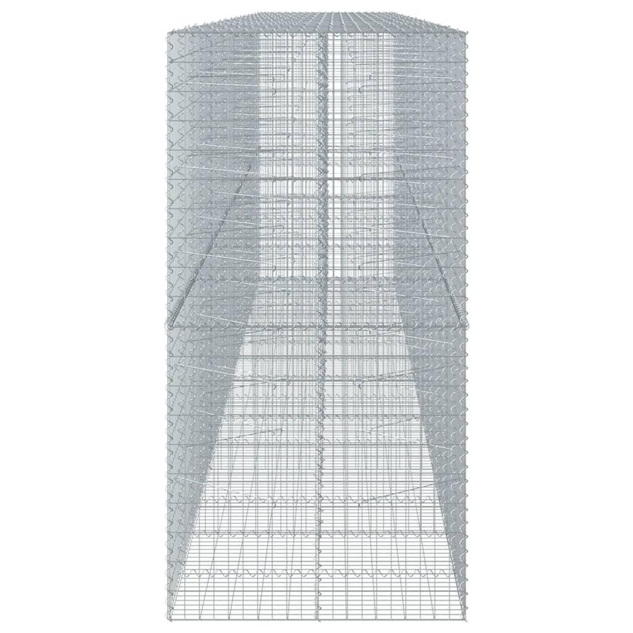 Voir la diapositive 4 : VIDAXL Panier gabion avec couvercle 750x100x200 cm fer galvanise
