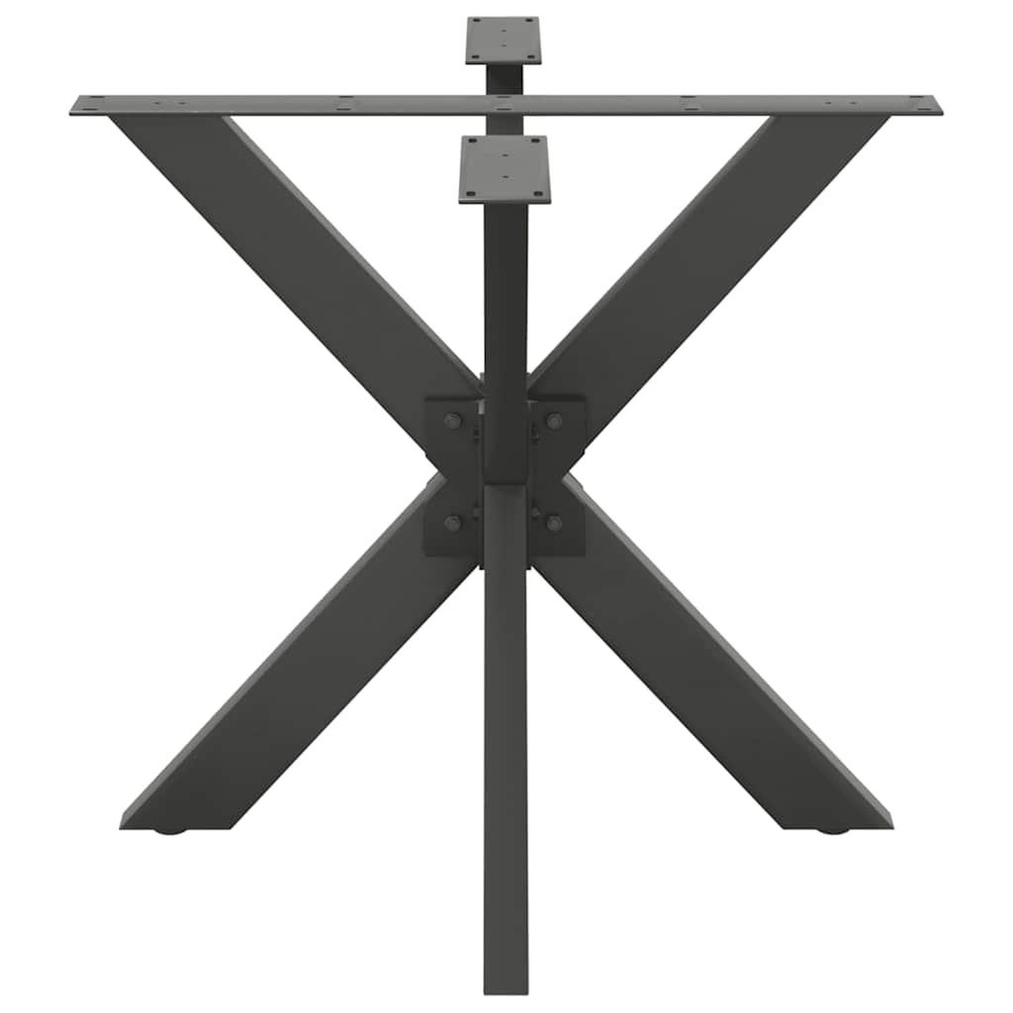 Voir la diapositive 4 : VIDAXL Pied de table a manger forme d'araignee 85x85x(72-73) cm