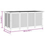 Voir la diapositive 6 : VIDAXL Boîte de rangement de jardin 200x80x75 cm bois massif d'acacia